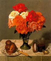 Stone Roberts - Still Life with Roses and Brioche